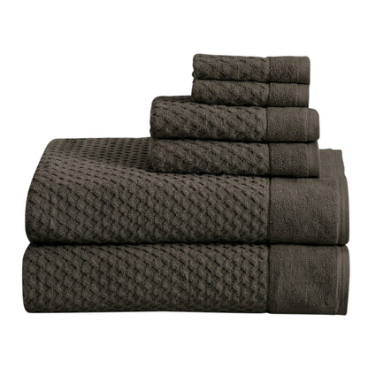 Cotton Diamond Waffle Weave Bath Towel Set