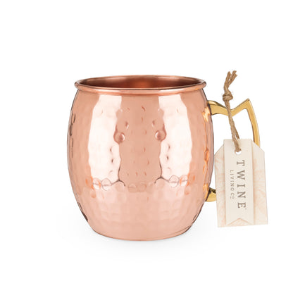 Stylish Hammered Copper Moscow Mule Mug for Home