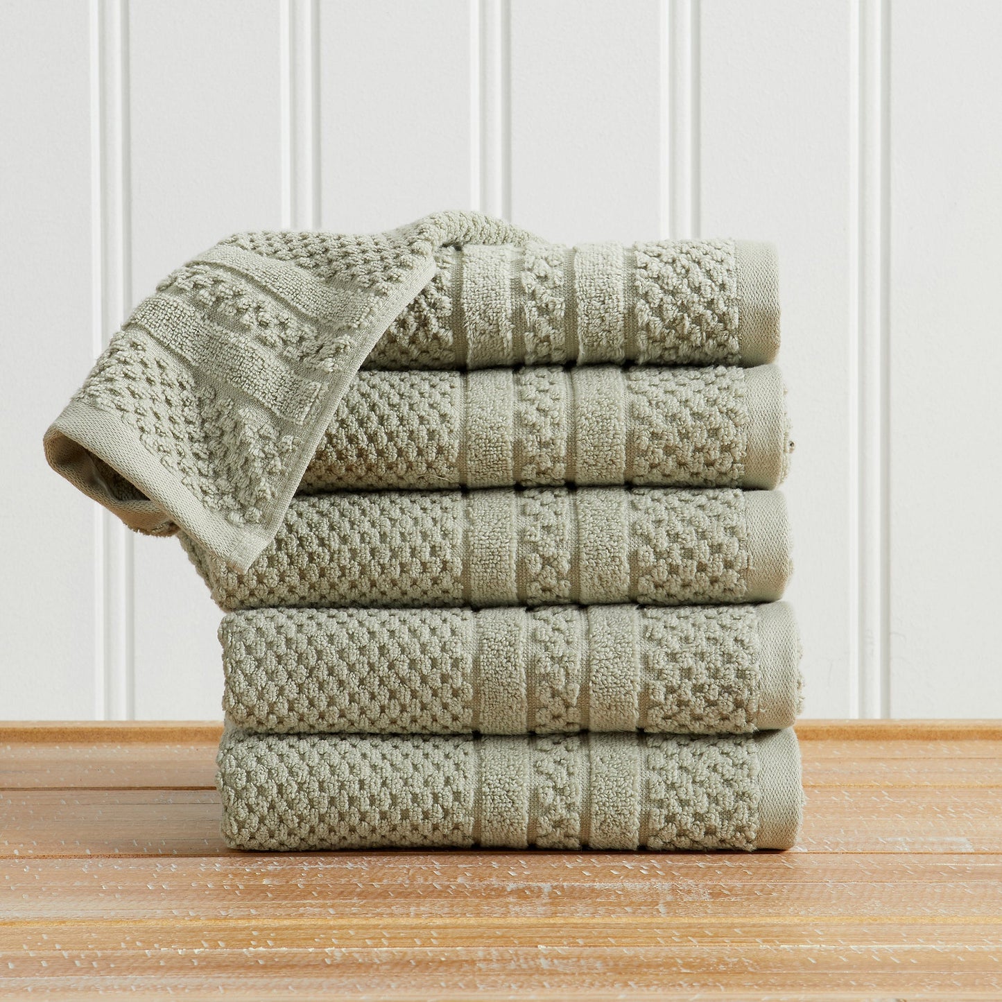Premium Cotton Checkered Jacquard Towel for Bath