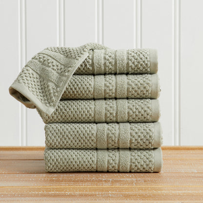 Premium Cotton Checkered Jacquard Towel for Bath