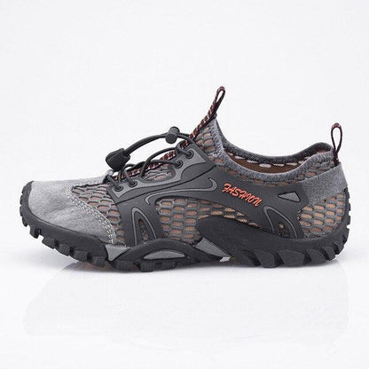 Stevvex quick-dry men's mesh upper sneakers with rugged outsole slip-on bungee laces on Tampa Home & Garden Store
