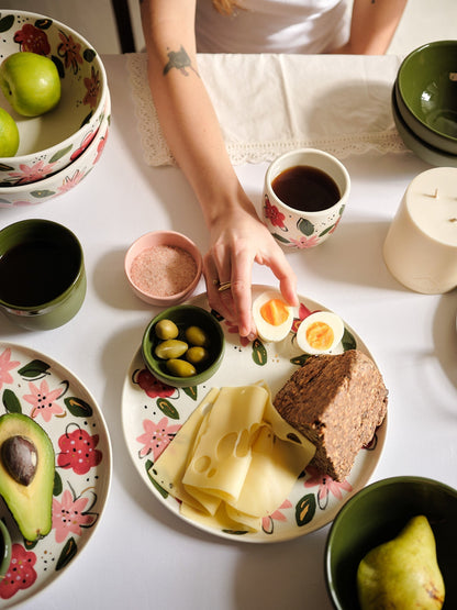 Ukrainian Handpainted Floral Porcelain Plates