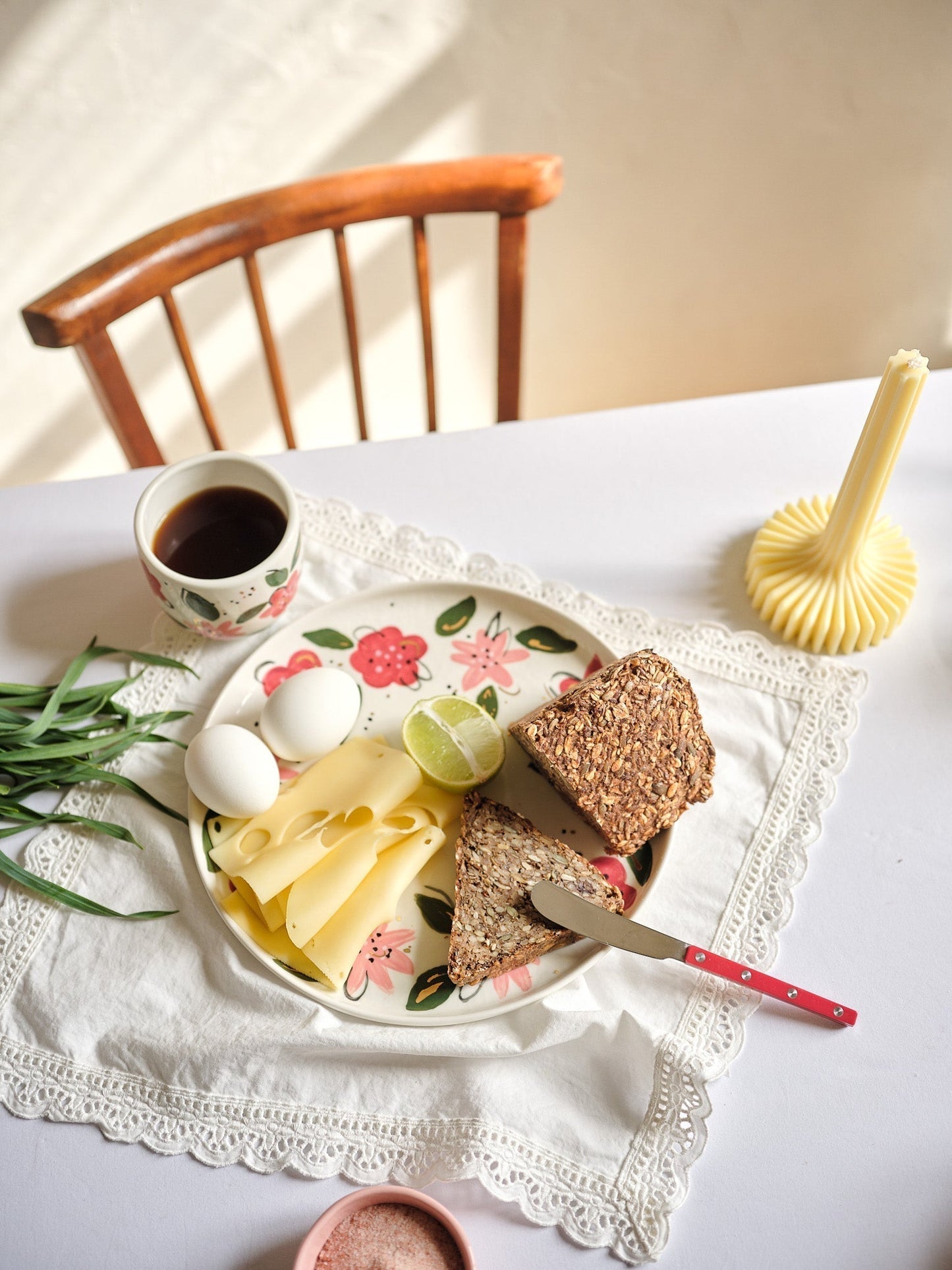Ukrainian Handpainted Floral Porcelain Plates