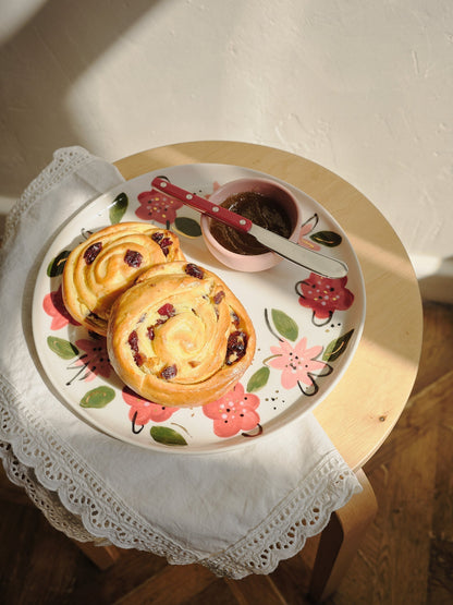 Ukrainian Handpainted Floral Porcelain Plates