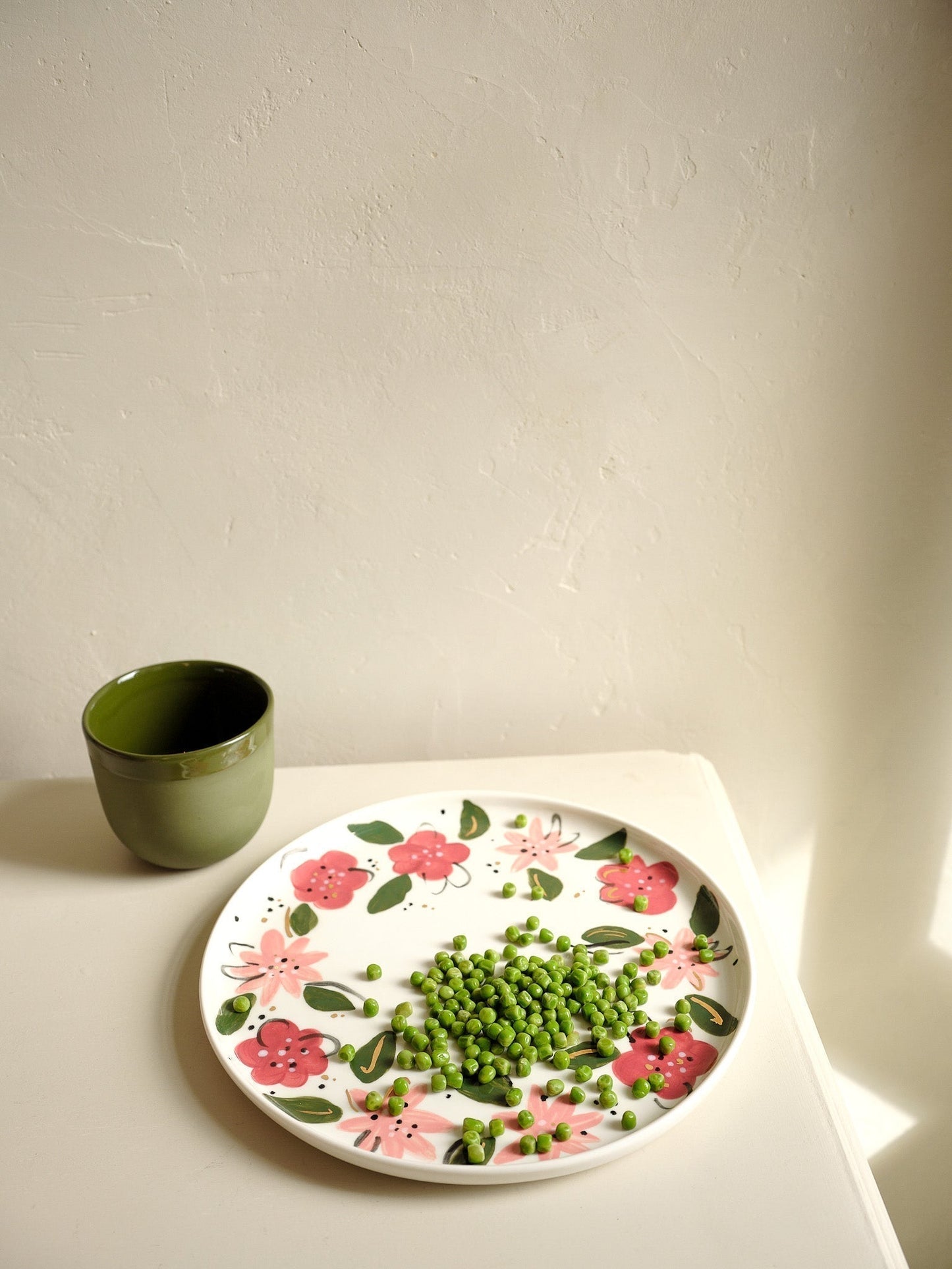 Ukrainian Handpainted Floral Porcelain Plates