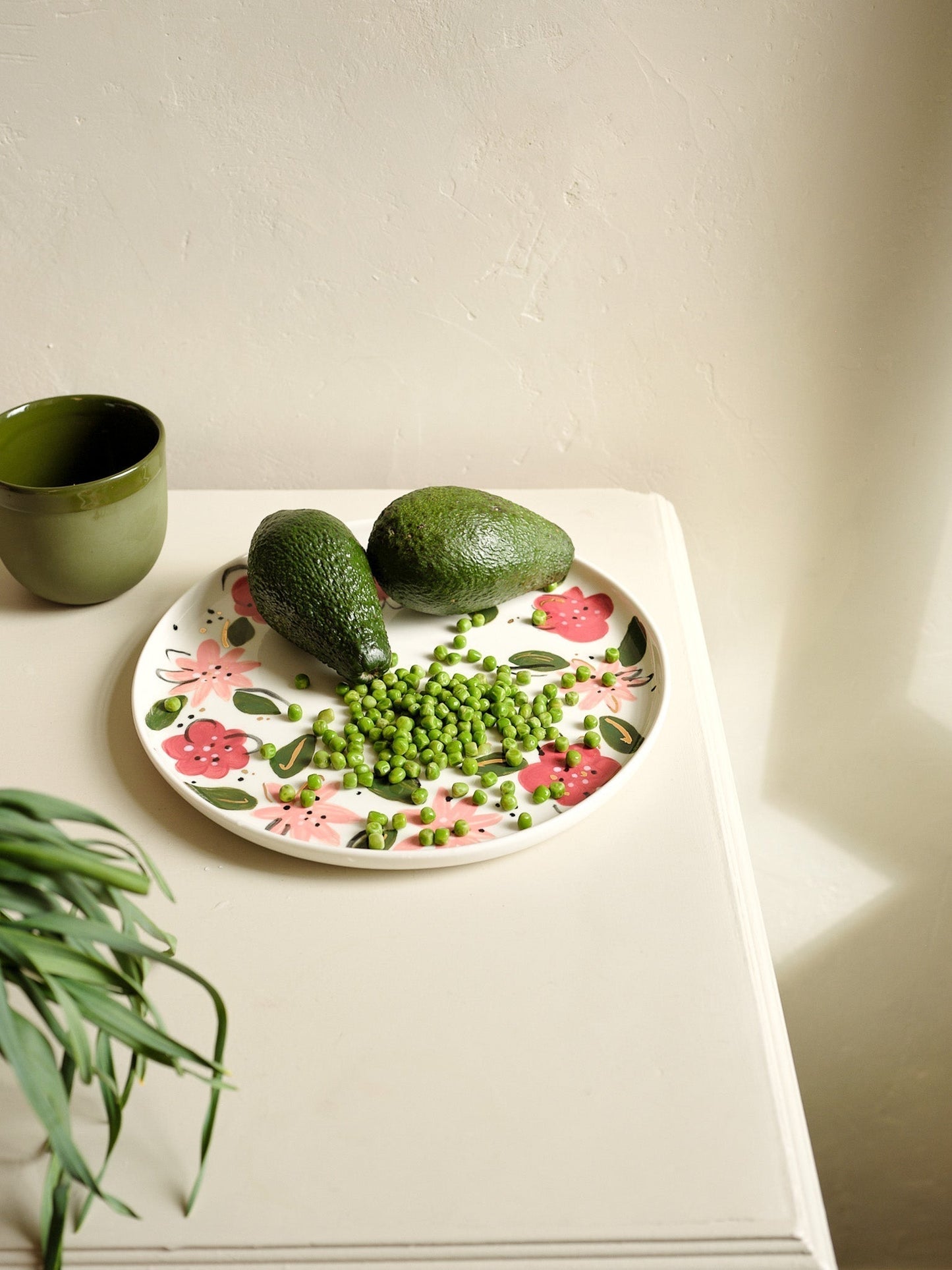 Ukrainian Handpainted Floral Porcelain Plates