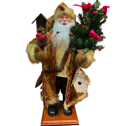 Cardenal y bayas de Papá Noel - 20"