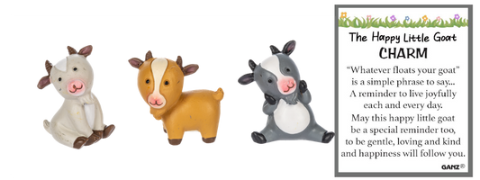 Happy Little Goat Pocket Charm - - Tampa Home & Garden Store