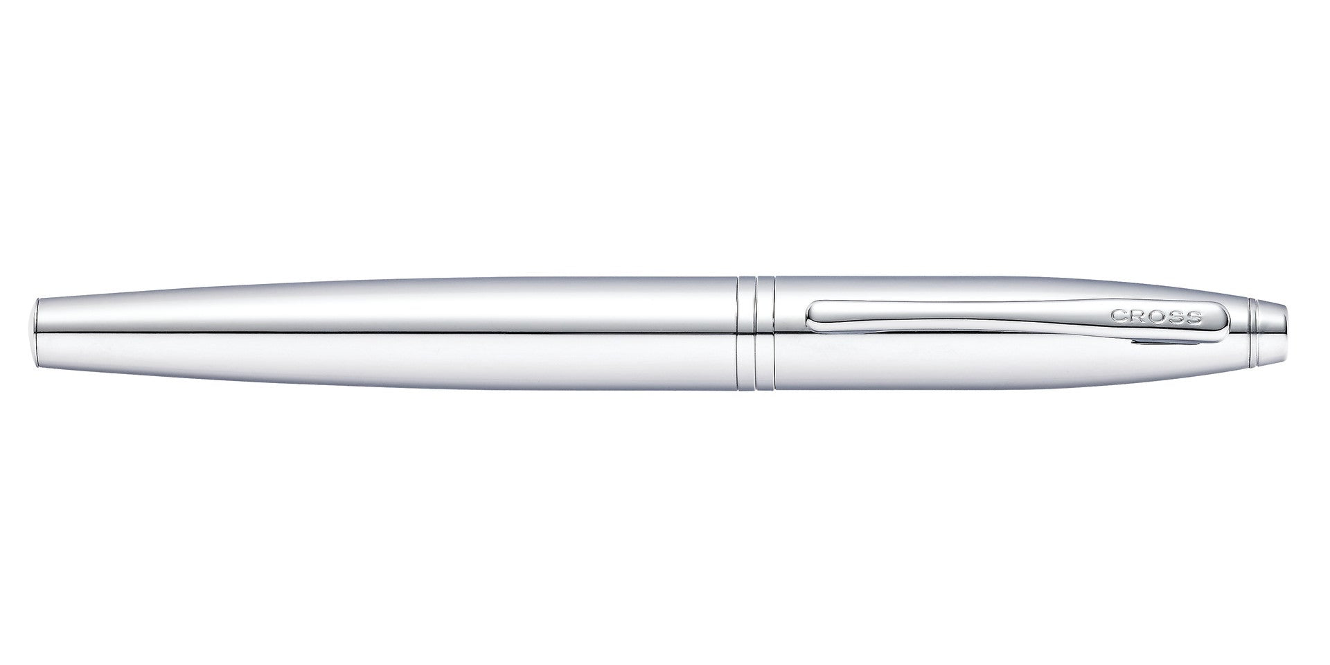 Calais™ Polished Chrome Rollerball Pen by A.T. Cross, sleek silver chrome body on Tampa Home & Garden Store