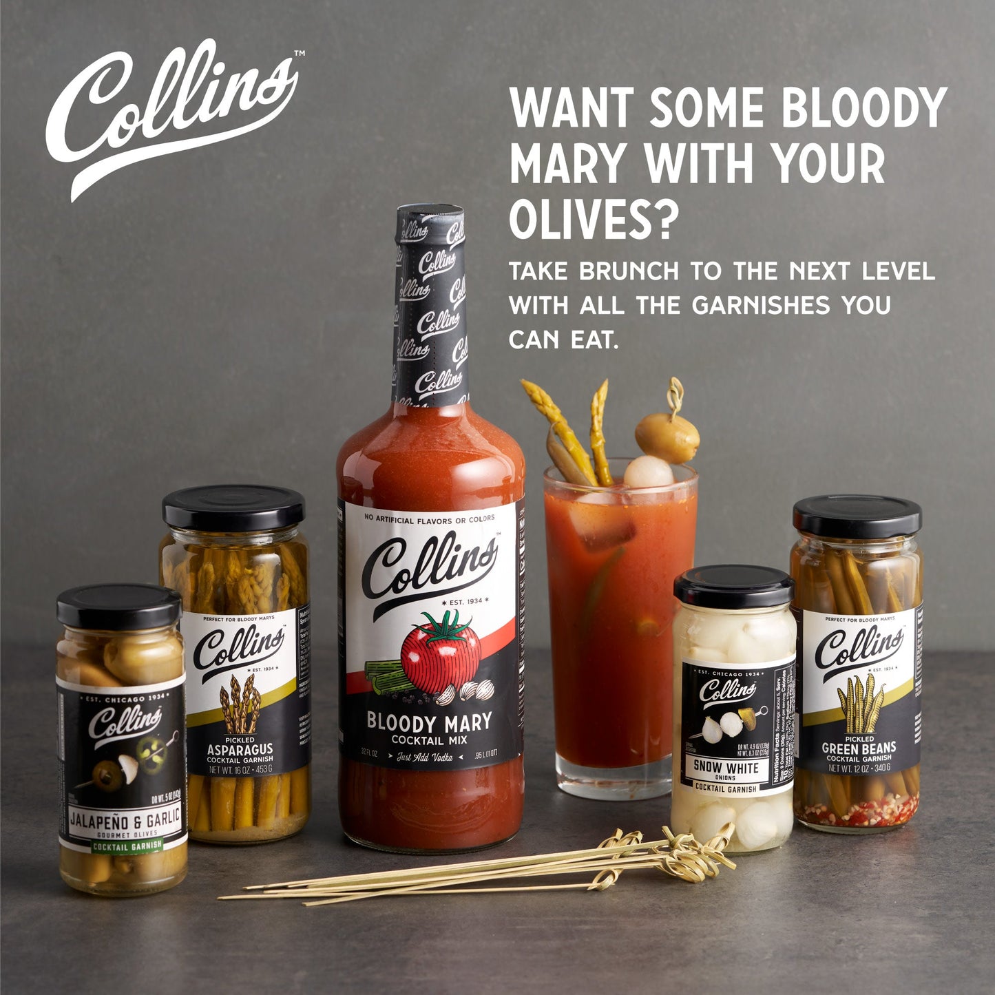 Complete Bloody Mary Kit with Premium Garnishes