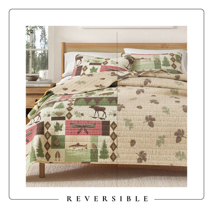 Wilder Collection Reversible Patchwork Quilt