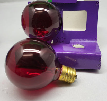 Ampoules de rechange pour enseigne lumineuse - Lot de 2 - Rouge