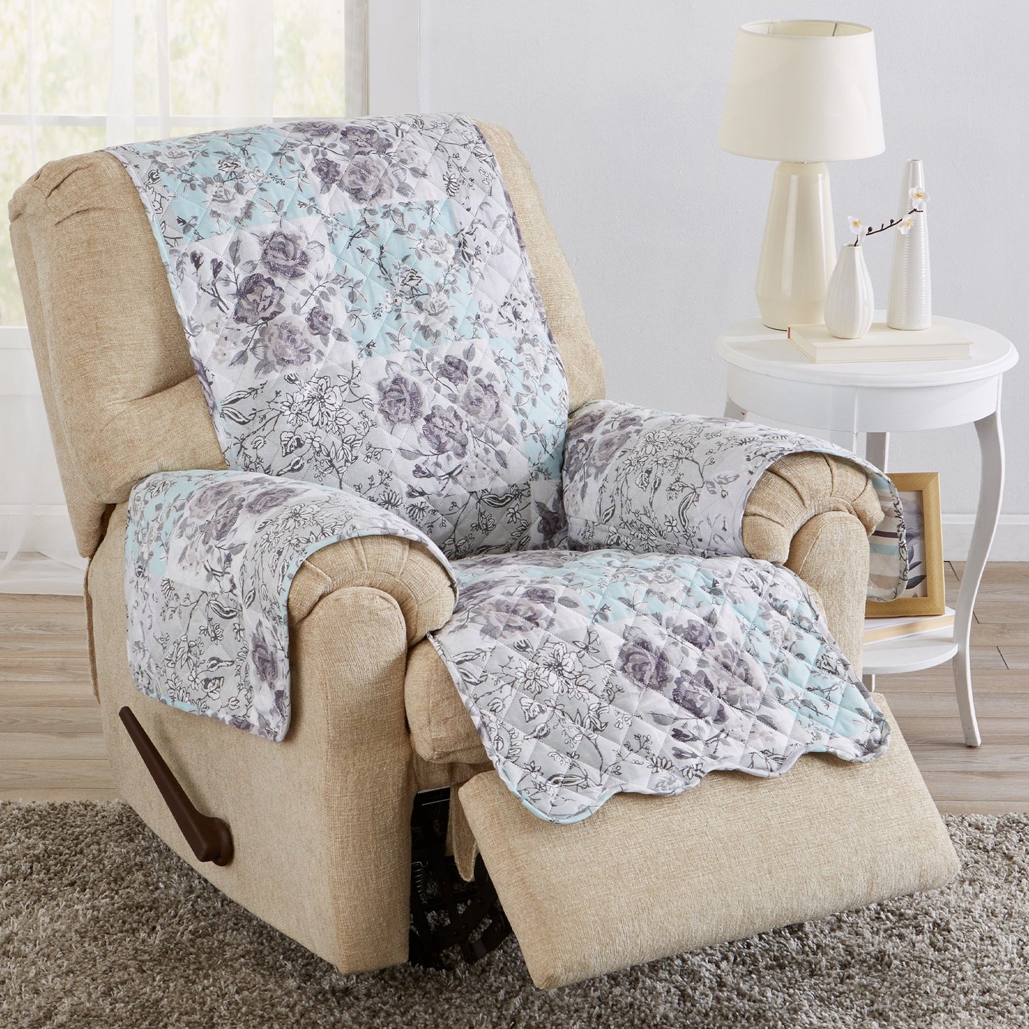 Stylish Floral Patchwork Cover and Protector
