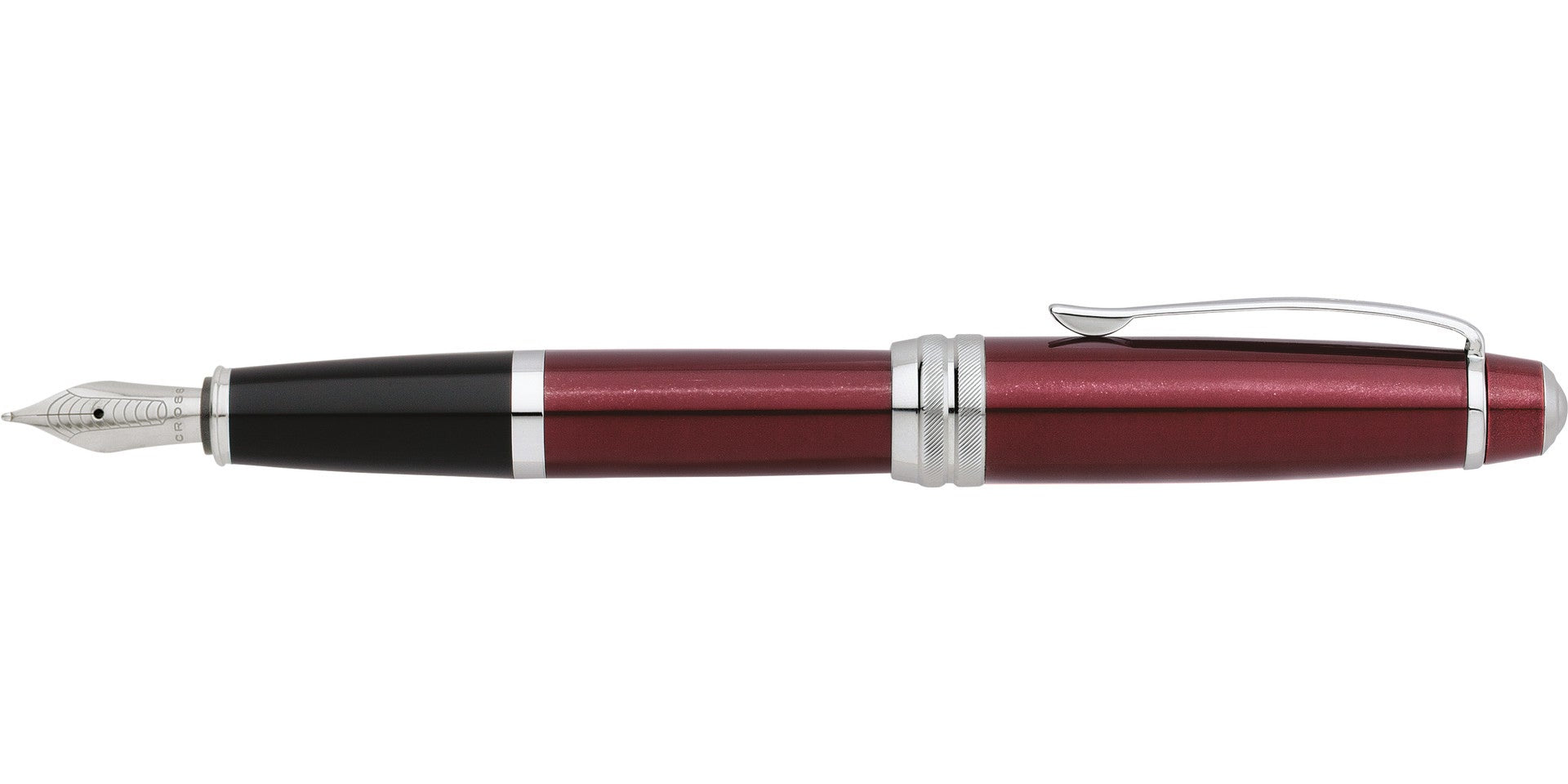 Bailey Red Lacquer fountain pen with stainless steel nib, Cross brand, medium nib on Tampa Home & Garden Store
