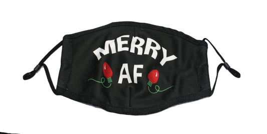 Holiday Face Mask - Merry AF - Tampa Home & Garden Store