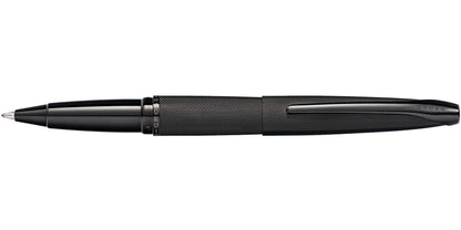 ATX brushed black rollerball pen with textured grip and metal clip CROSS branding on cap on Tampa Home & Garden Store