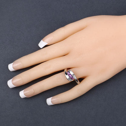 Ring 0.54ct genuine purple amethyst in .925 sterling silver by Bids.com on Tampa Home & Garden Store
