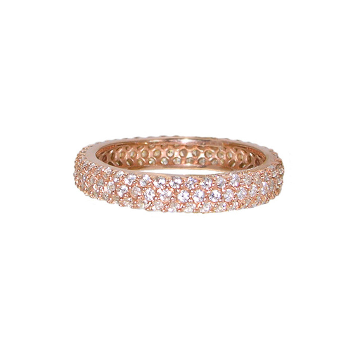 Glamour Pave Ring rose gold pave eternity band by Lauren G Adams on Tampa Home & Garden Store