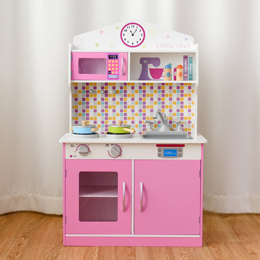 Kids Wooden Pretend Cooking Playset Cookware - Tampa Home & Garden Store