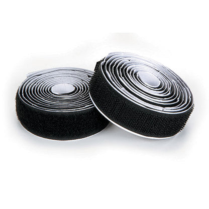 Bande adhésive auto-agrippante de 19 mm (3/4 po) - Noire - 1,5 m (5 pi)