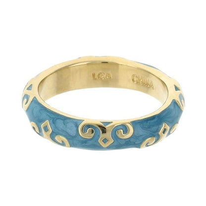 Moroccan Stackable Gold Ring and a Lattice Band
