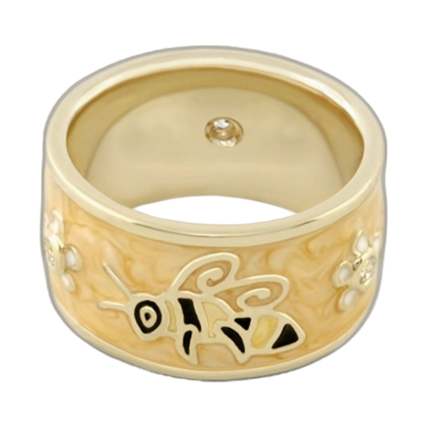 Animal Paradise Ring Bumblebee Band gold-toned ring with bee motif on Tampa Home & Garden Store
