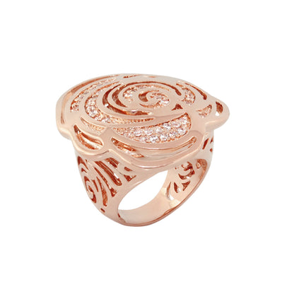 Rose Garden Cocktail Ring in rose gold with pavé crystals, Lauren G Adams on Tampa Home & Garden Store