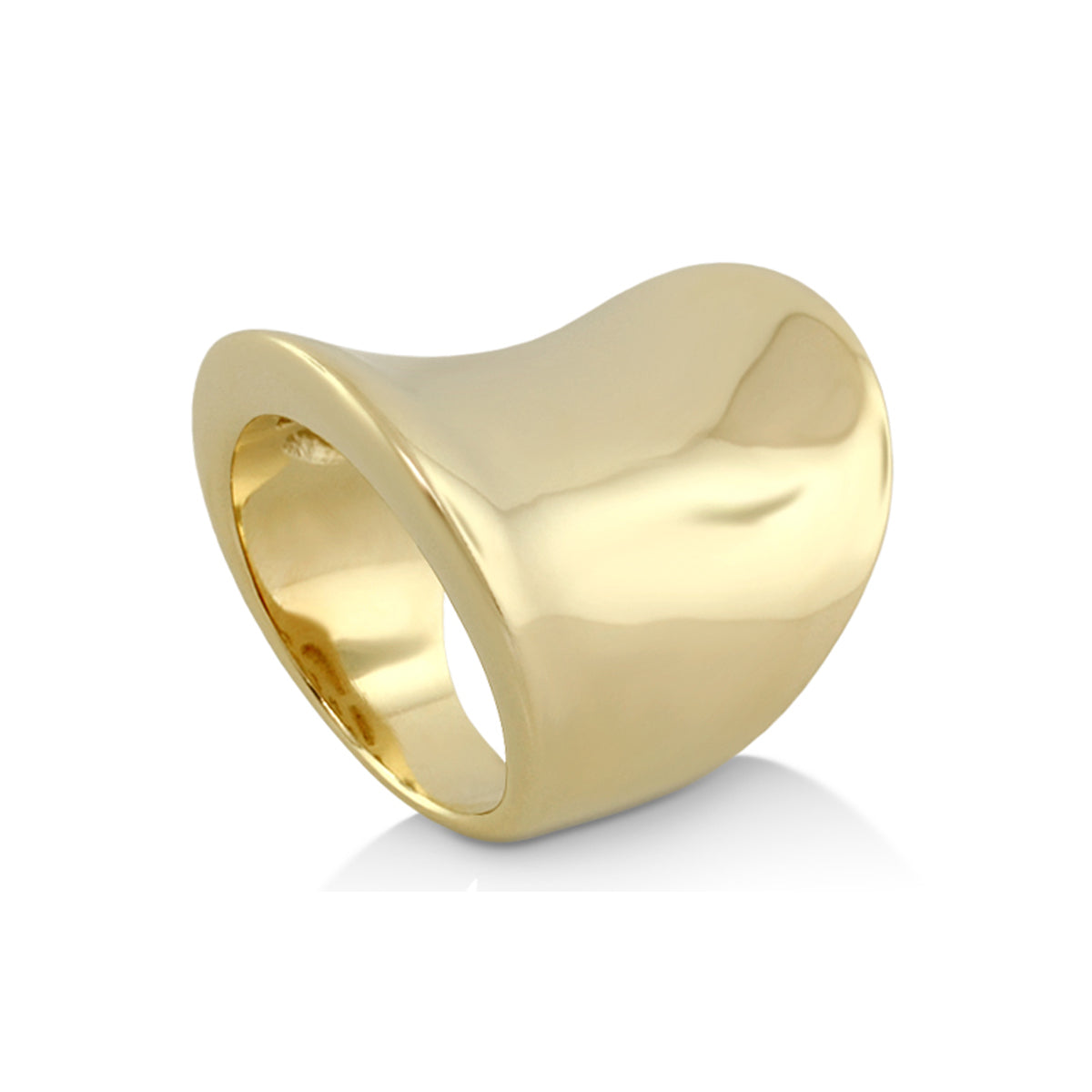 Shiny Circles Ring by Lauren G Adams, gold-toned oversized cocktail ring on Tampa Home & Garden Store