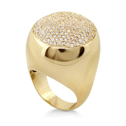 Cocktail ring Beautiful Blossom in gold with pave diamonds Lauren G Adams on Tampa Home & Garden Store