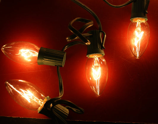 Juego de 25 luces C9 transparentes