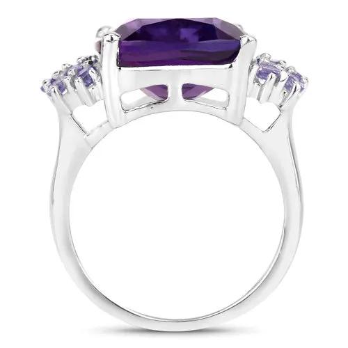 Ring 6.34ct amethyst and tanzanite in .925 sterling silver setting by Bids.com on Tampa Home & Garden Store
