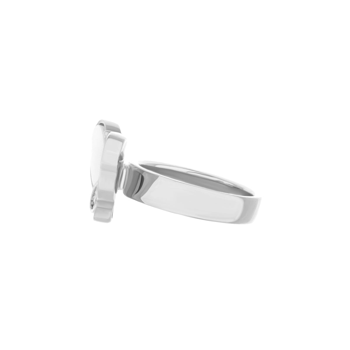 Mariposa Ring by Lauren G Adams, silver-tone stainless steel, sculpted geometric band on Tampa Home & Garden Store