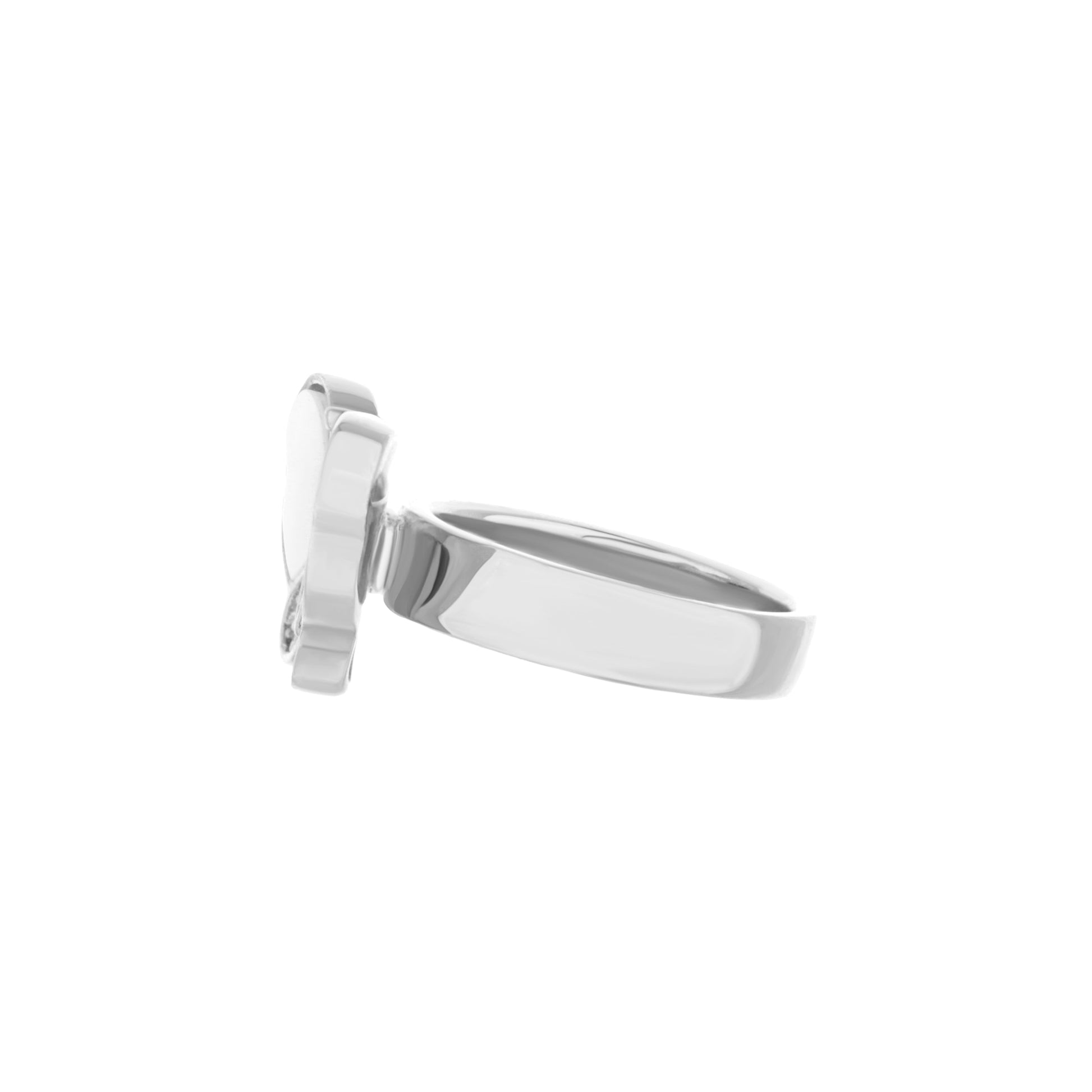 Mariposa Ring by Lauren G Adams, silver-tone stainless steel, sculpted geometric band on Tampa Home & Garden Store