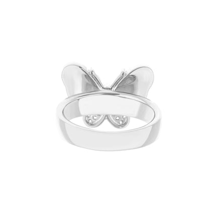 Mariposa ring by Lauren G Adams, silver band with butterfly motif on Tampa Home & Garden Store