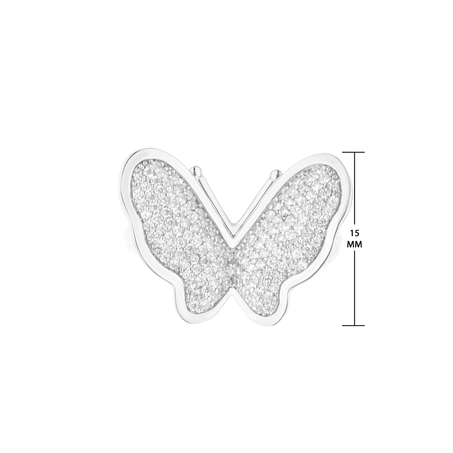 Mariposa Ring by Lauren G Adams, silver butterfly with pave stones, rings on Tampa Home & Garden Store