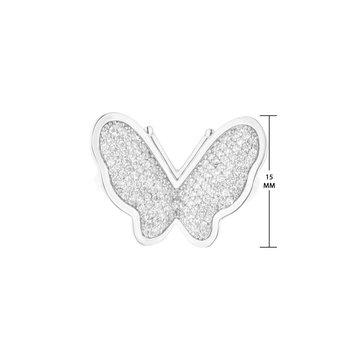 Mariposa Ring by Lauren G Adams, silver butterfly with pave stones, rings on Tampa Home & Garden Store