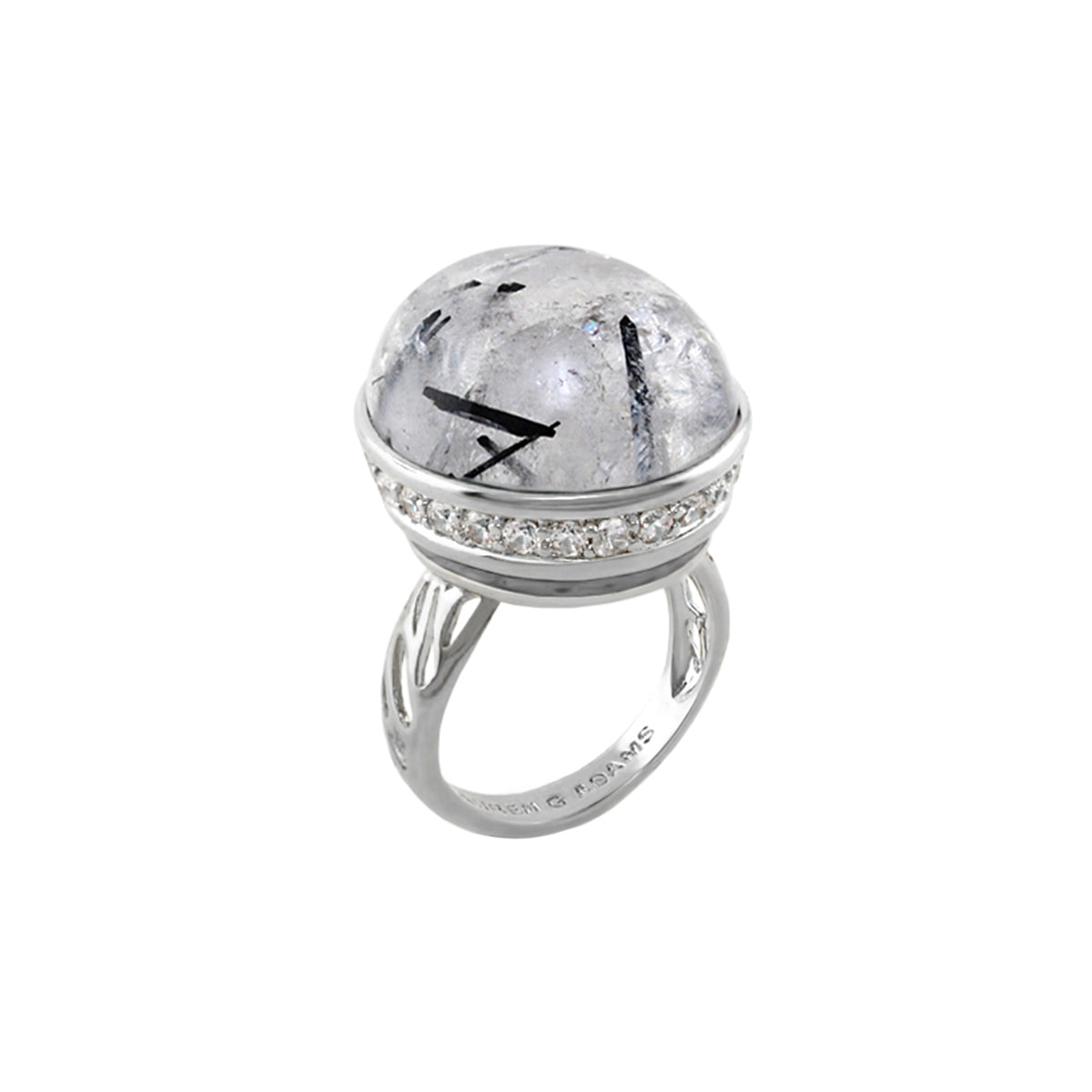 Cool Ice Ring with icy cabochon and pavé stones Lauren G Adams on Tampa Home & Garden Store