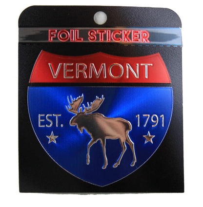 Autocollant en aluminium pour autoroute du Vermont