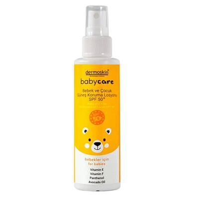Dermoskin BabyCare SPF50+ sunscreen spray, water-resistant, gentle for babies, Beauty Care Bag on Tampa Home & Garden Store
