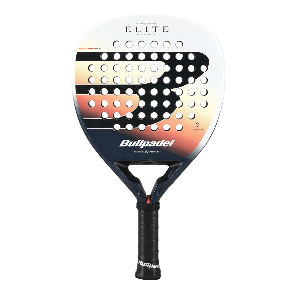 Padel racket Bullpadel Elite W 26 by Racket Central, white gradient face, black grip on Tampa Home & Garden Store