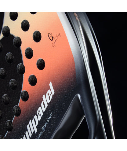 Padel Racket Bullpadel Elite W 26 orange-black gradient with carbon pattern on Tampa Home & Garden Store