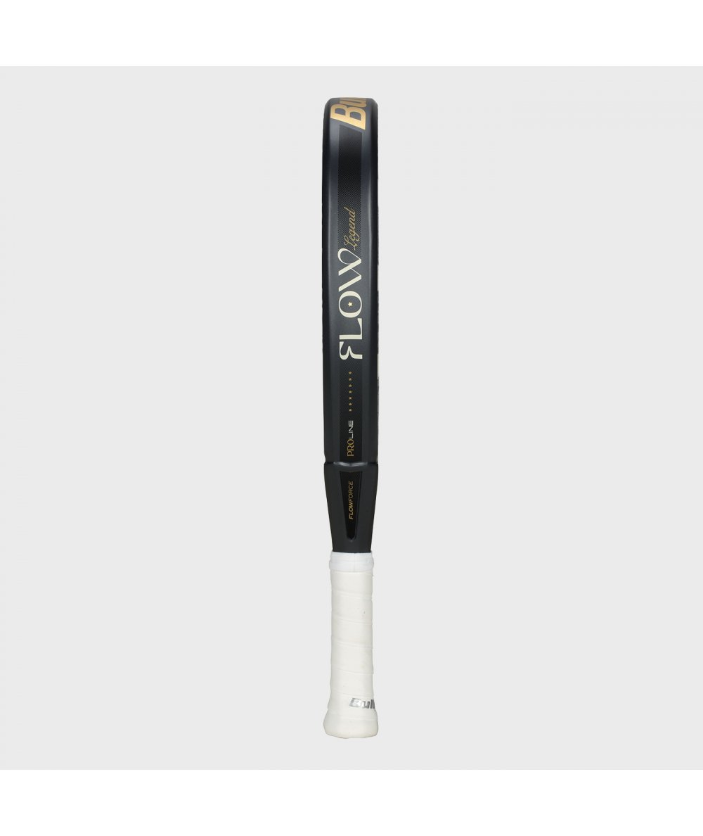 Bullpadel Flow Legend 26 padel racket, black frame, white grip, ProLine branding on Tampa Home & Garden Store