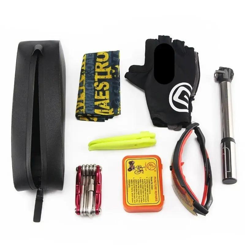 Rainproof Front Frame Bike Bag and Pouch