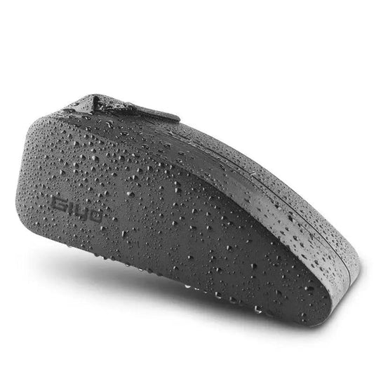 Stevvex rainproof bicycle front frame bag, compact black top tube pouch with waterproof coating on Tampa Home & Garden Store