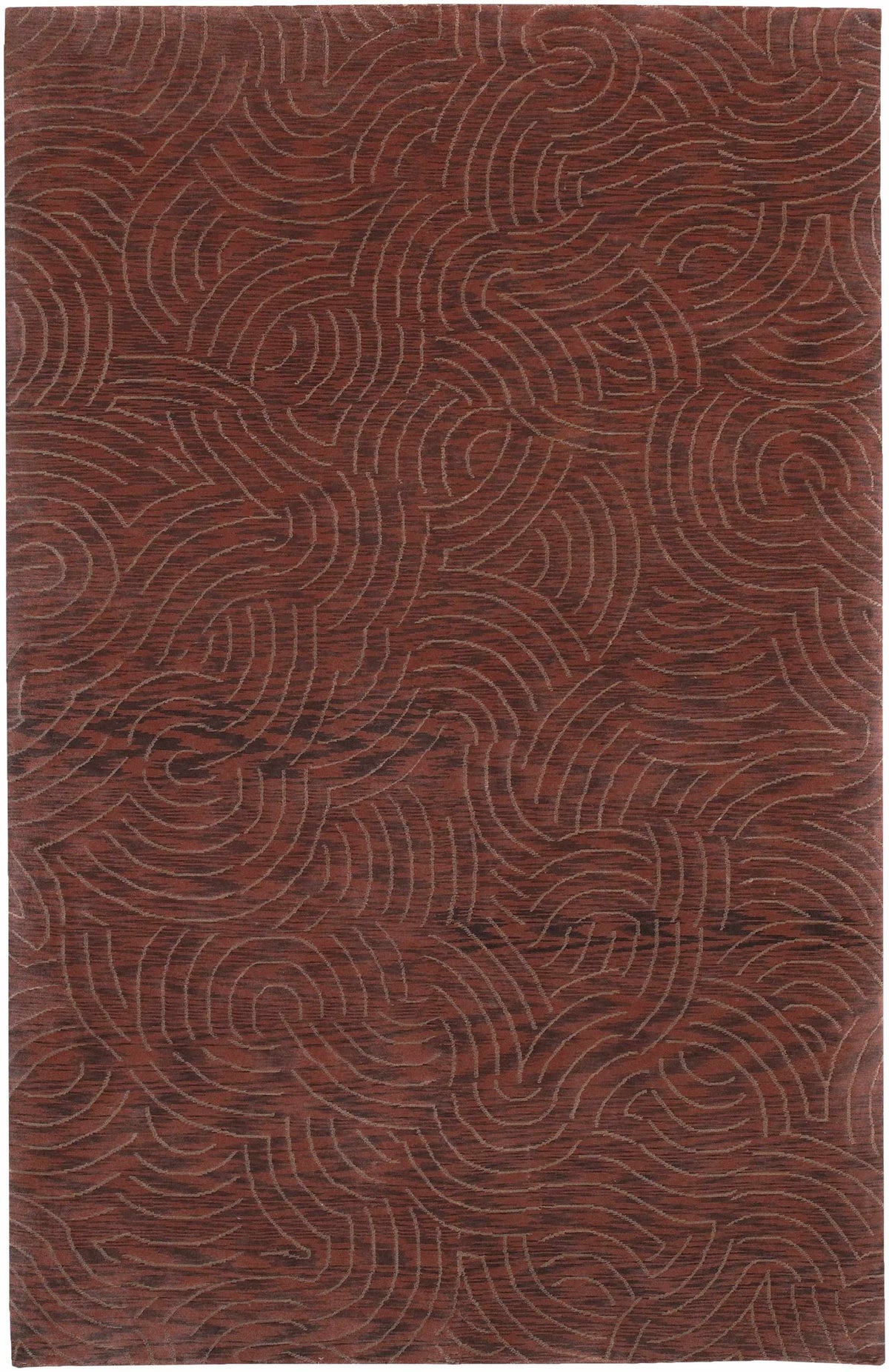 Rug Rankin Area Carpet - Clearance burgundy with tan swirl motif Boutique Rugs on Tampa Home & Garden Store