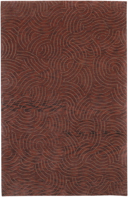 Rug Rankin Area Carpet - Clearance burgundy with tan swirl motif Boutique Rugs on Tampa Home & Garden Store