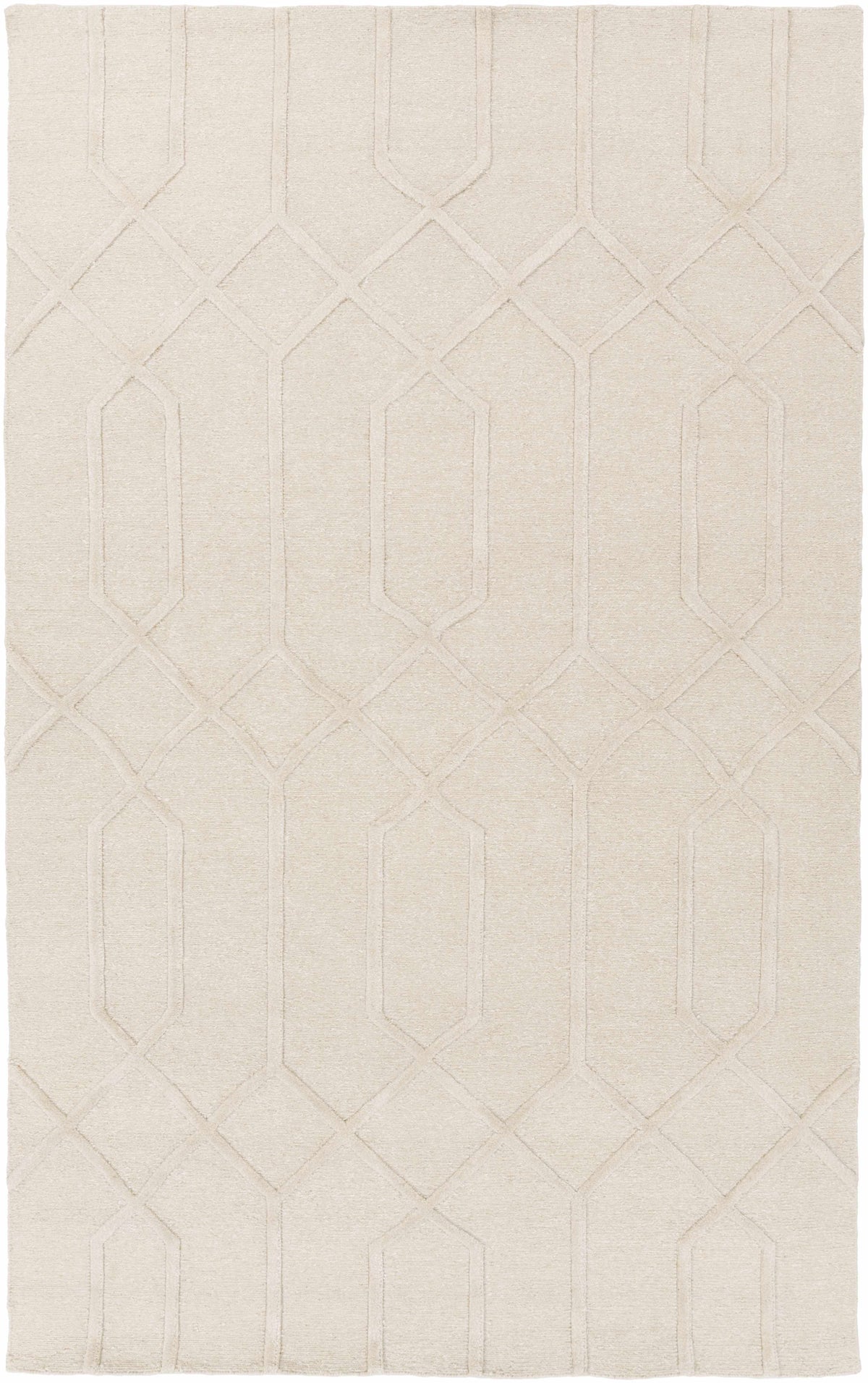 Raritan Carpet rug beige with raised geometric lattice pattern by Boutique Rugs clearance on Tampa Home & Garden Store