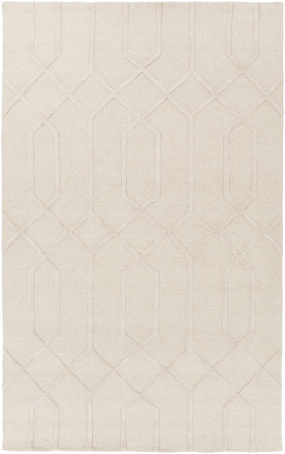 Raritan Carpet rug beige with raised geometric lattice pattern by Boutique Rugs clearance on Tampa Home & Garden Store
