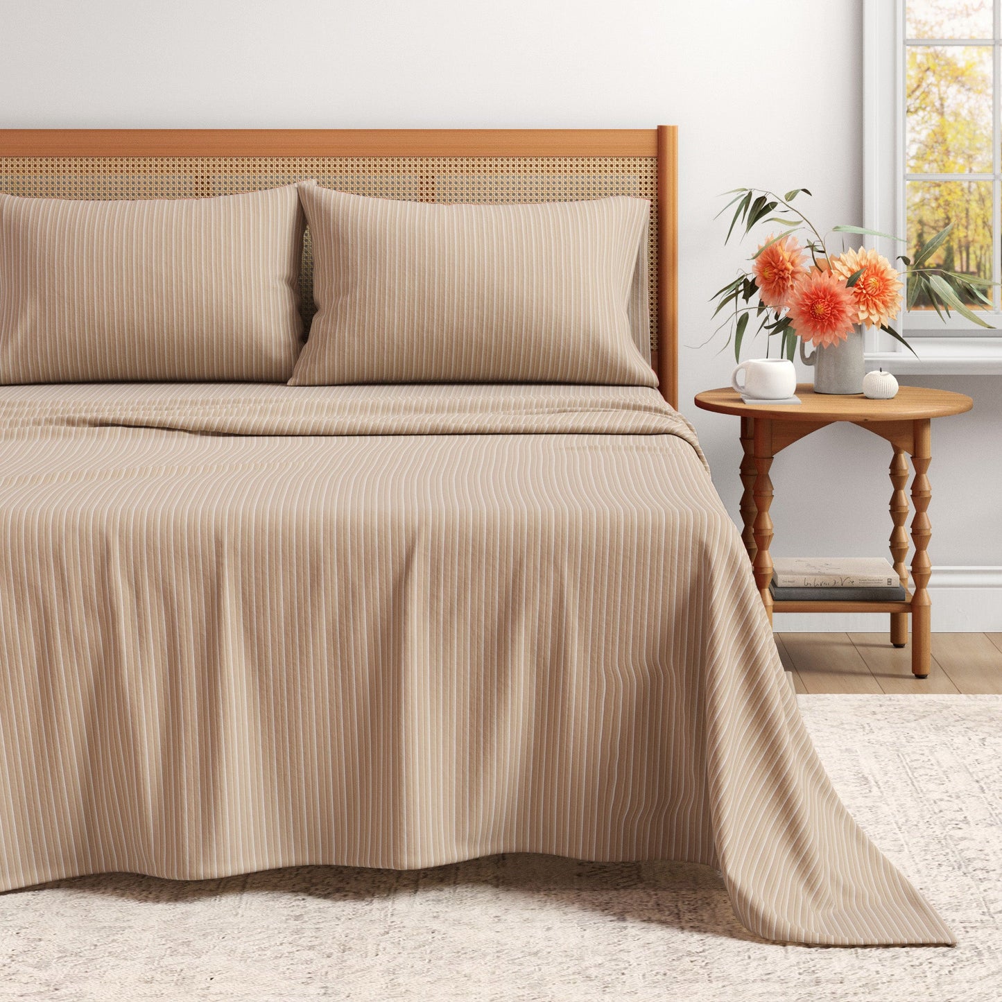 Turkish Cotton Flannel Sheet Set and Stripes