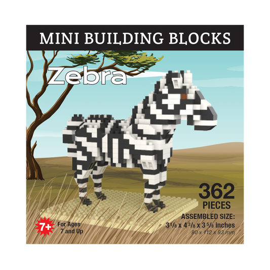 Mini bloques de construcción - Cebra